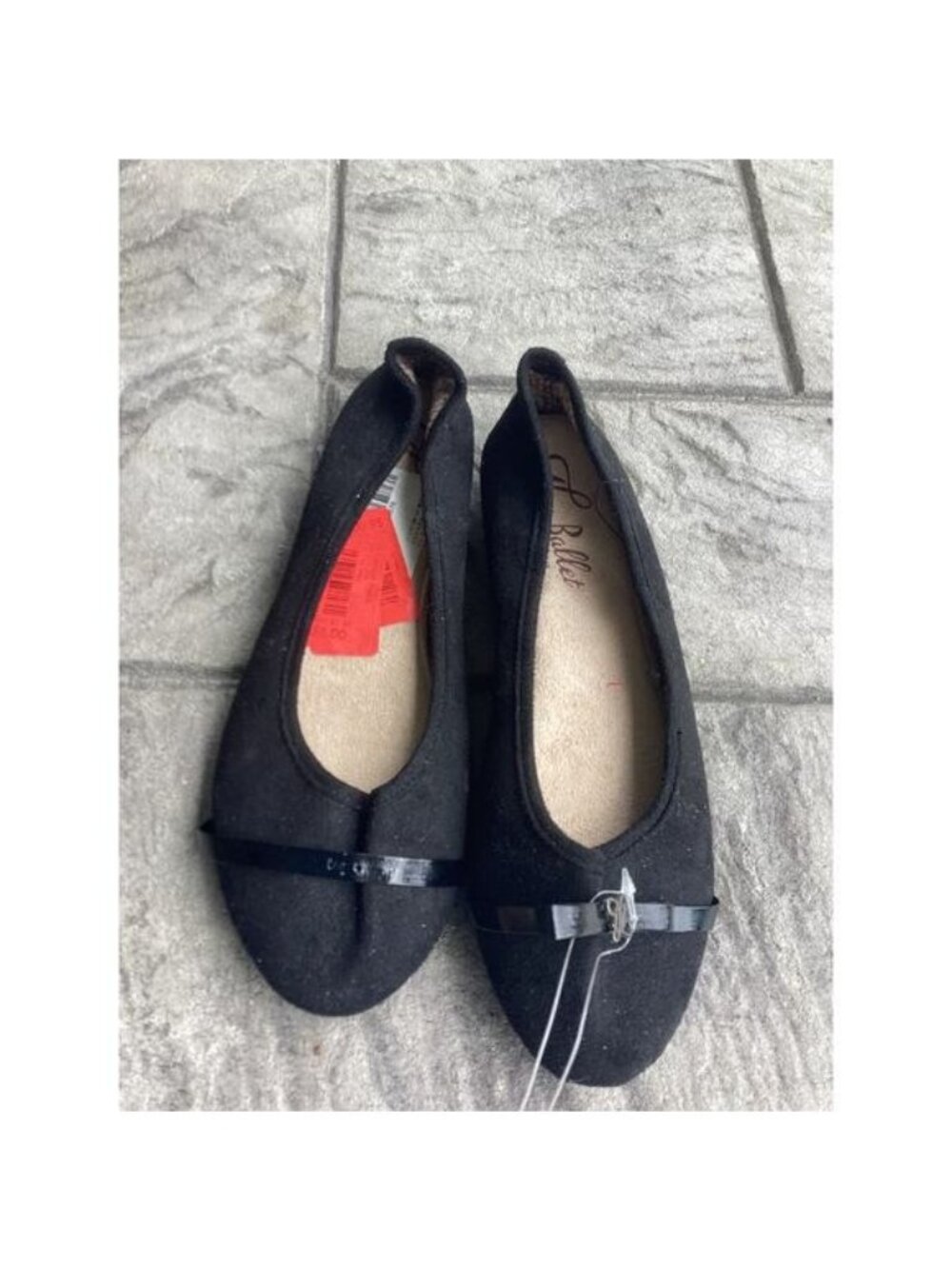 Black Ballet Flats With Cushion Size 7.5